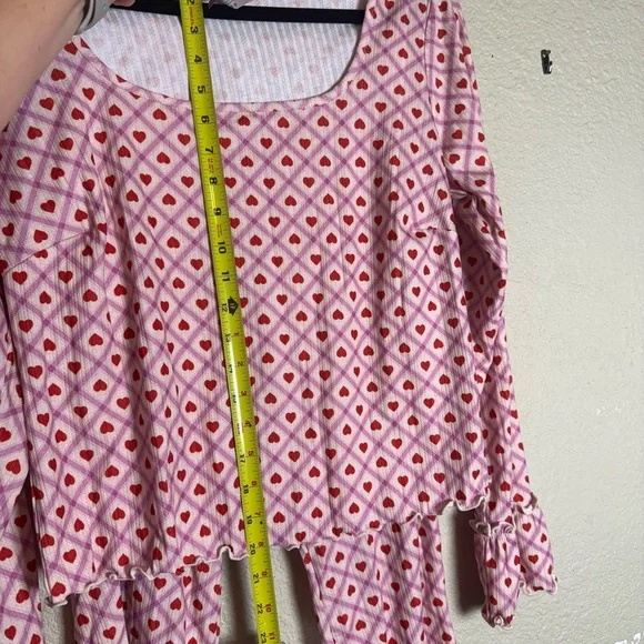 Adore Me Pajama Set in Pink and Red - Picture 5 of 15